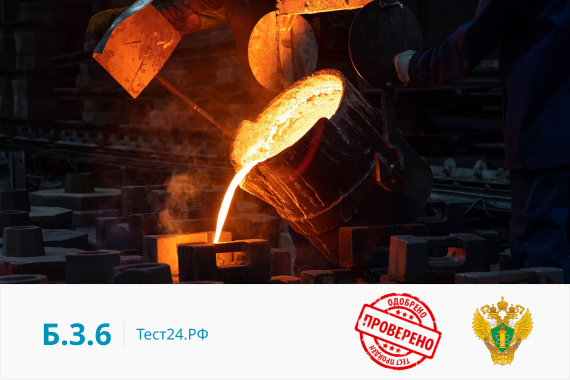 Б.3.6 (316 вопросов) - применяется на ЕПТ с 01.03.2022 г. Доменное и сталеплавильное производство